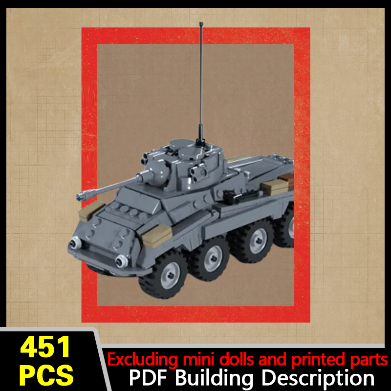 Heavy Equipment Armor - Model ciężkiego pojazdu opancerzonego MOC, klocki