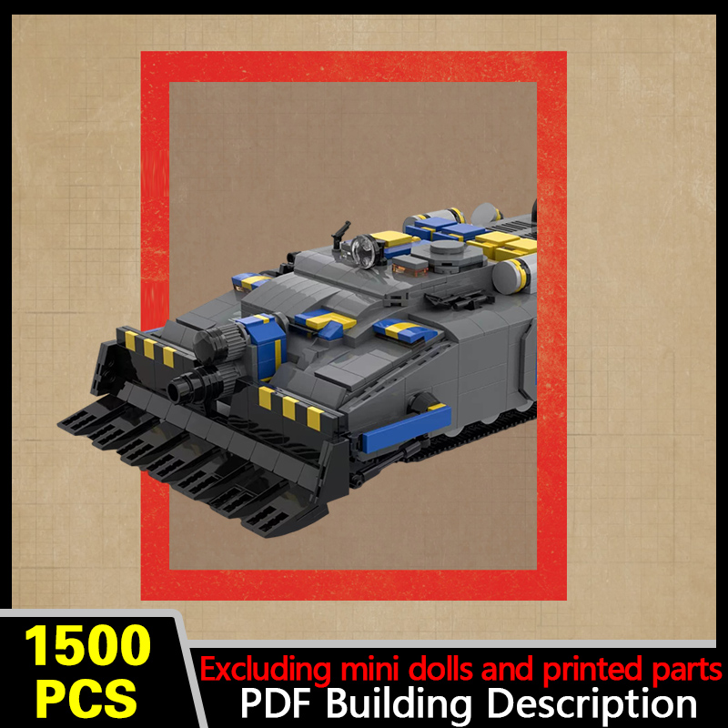 Heavy Equipment Armor - Ciężki model pojazdu pancernego MOC, klocki