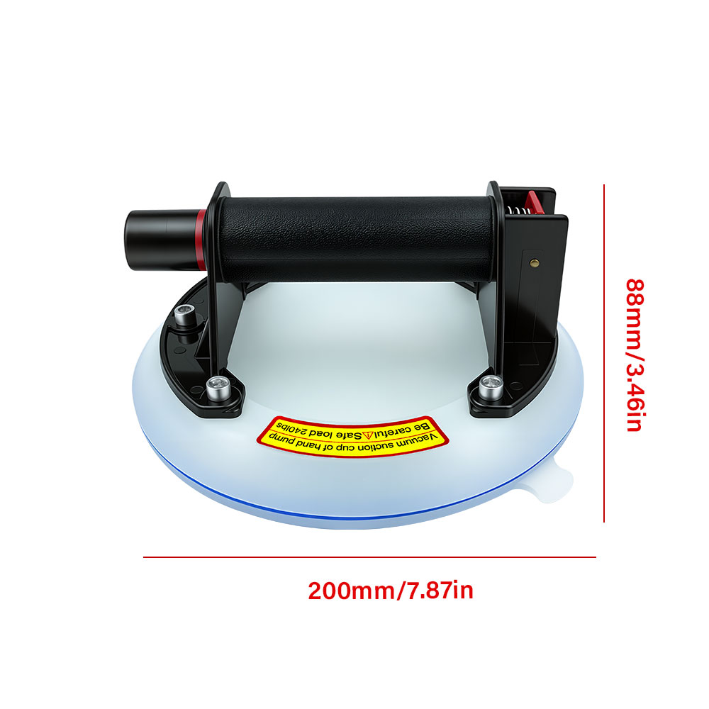 Vacuum Suction Cup Lifter - Przyssawka próżniowa 8 cali, mocna przyssawka