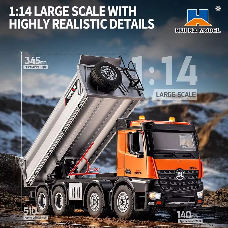Huina 1/14 Skala 13-kanałowy a – Dump Truck Toy recenzja i cena