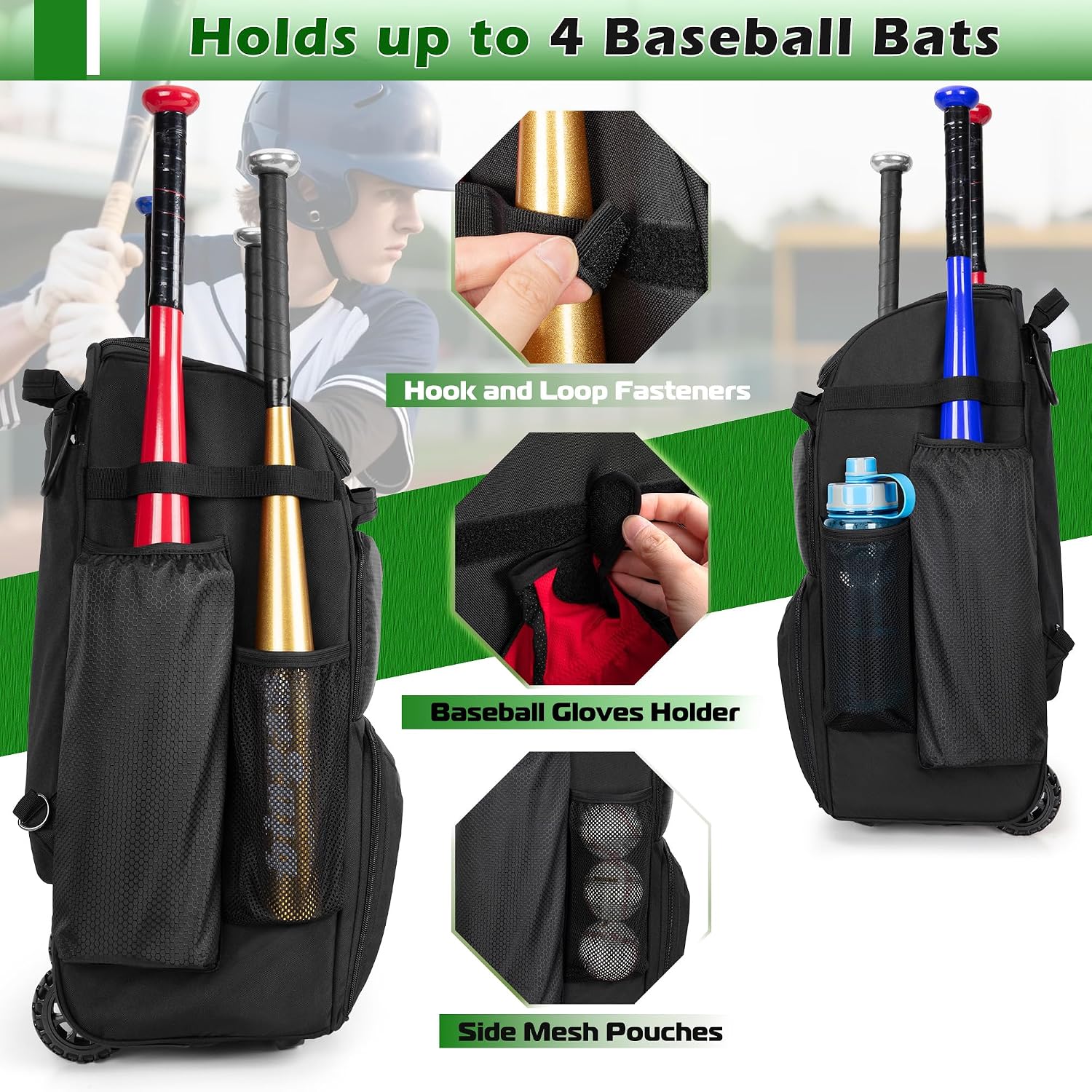 Plecak na kółkach do baseballu – Heavy Equipment In recenzja i cena